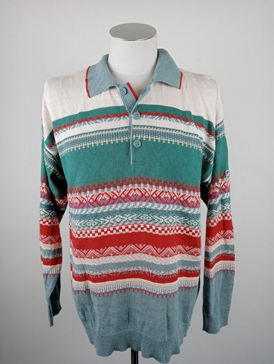 NAVIGARE MAGLIONE MAGLIA COTONE COTTON UOMO Tg. L MAN SWEATER CASUAL VINTAGE