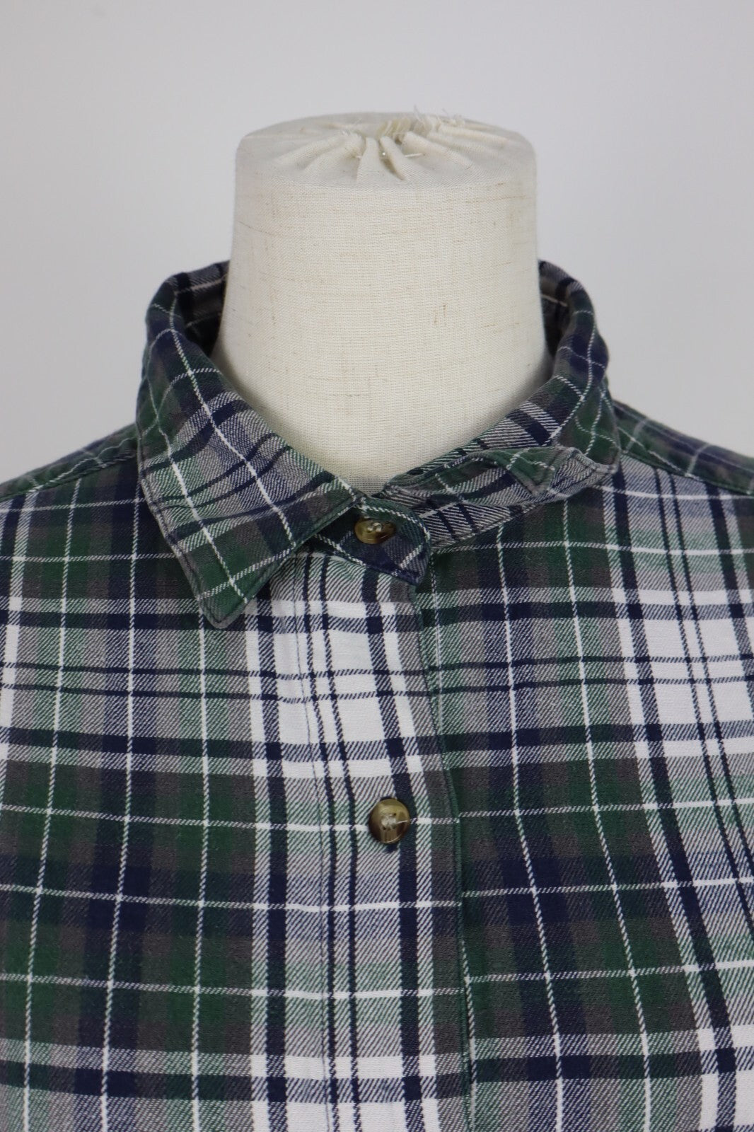 WOOLRICH CAMICIA BLUSA DONNA TG. L WOMAN SHIRT CASUAL VINTAGE COTONE FLANELLA