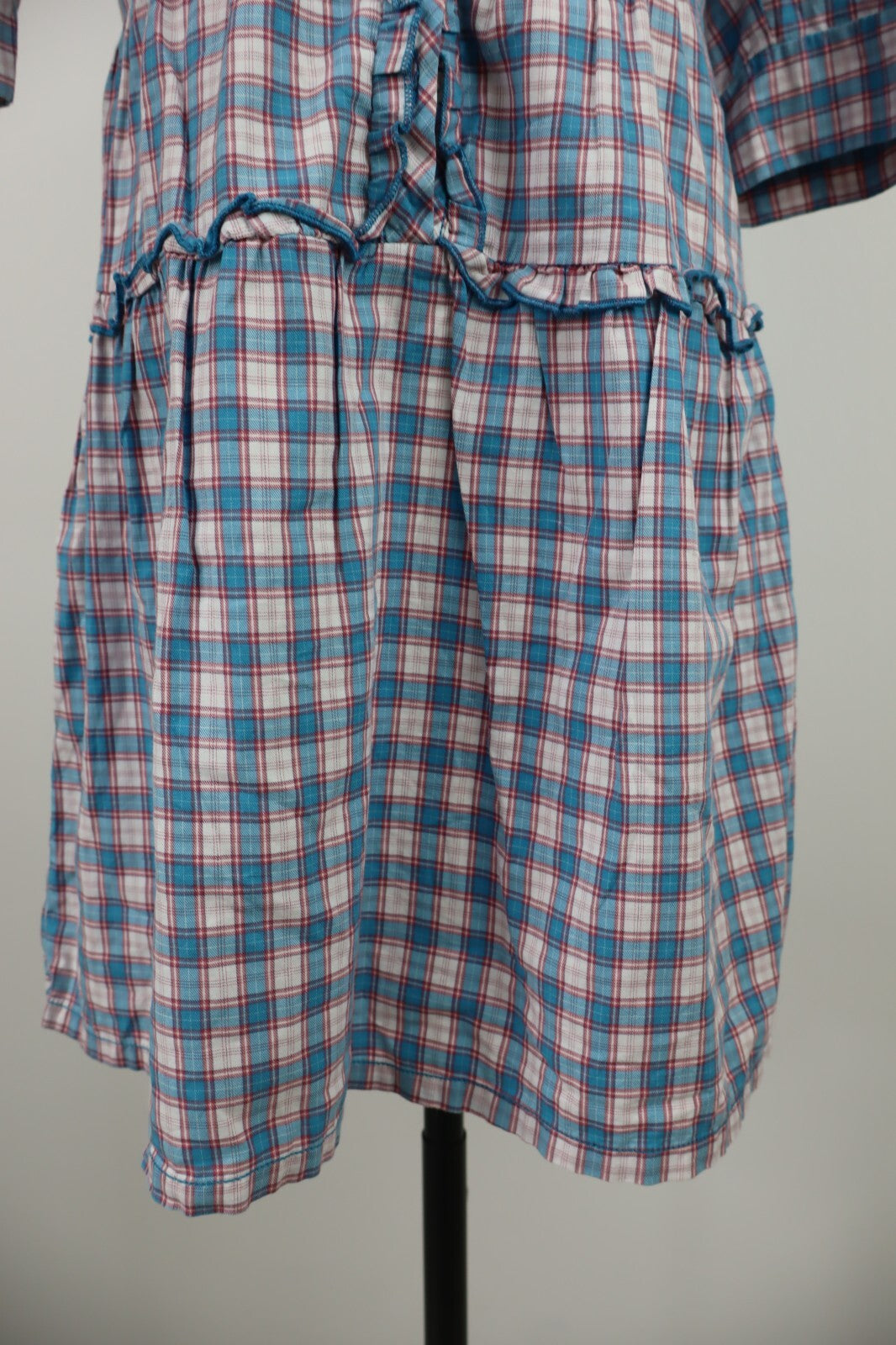 TOMMY HILFIGER VESTITO DONNA TG. M WOMAN CASUAL VINTAGE DRESS ABITO BOTTONI