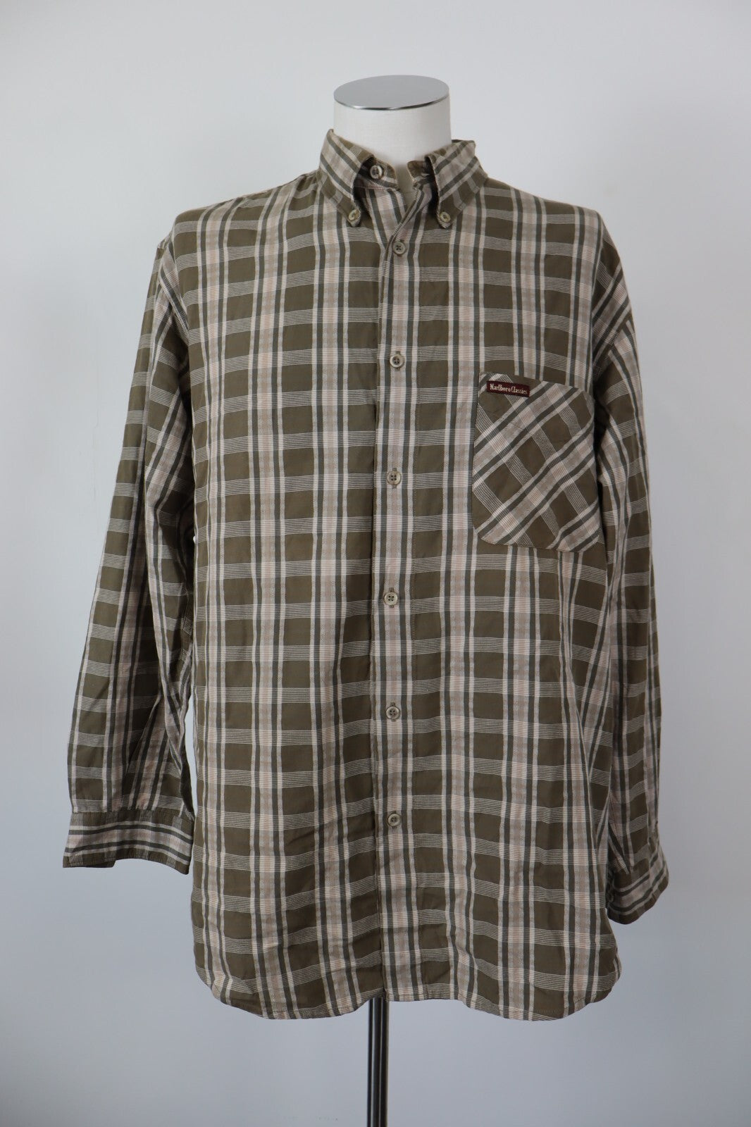 MARLBORO CLASSICS CAMICIA UOMO TG. XL MAN CASUAL VINTAGE SHIRT COTONE COTTON