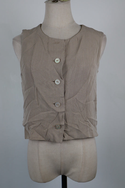 MAX MARA SMANICATO GILET DONNA Tg 42 WOMAN CASUAL VINTAGE JACKET SOTTOGIACCA