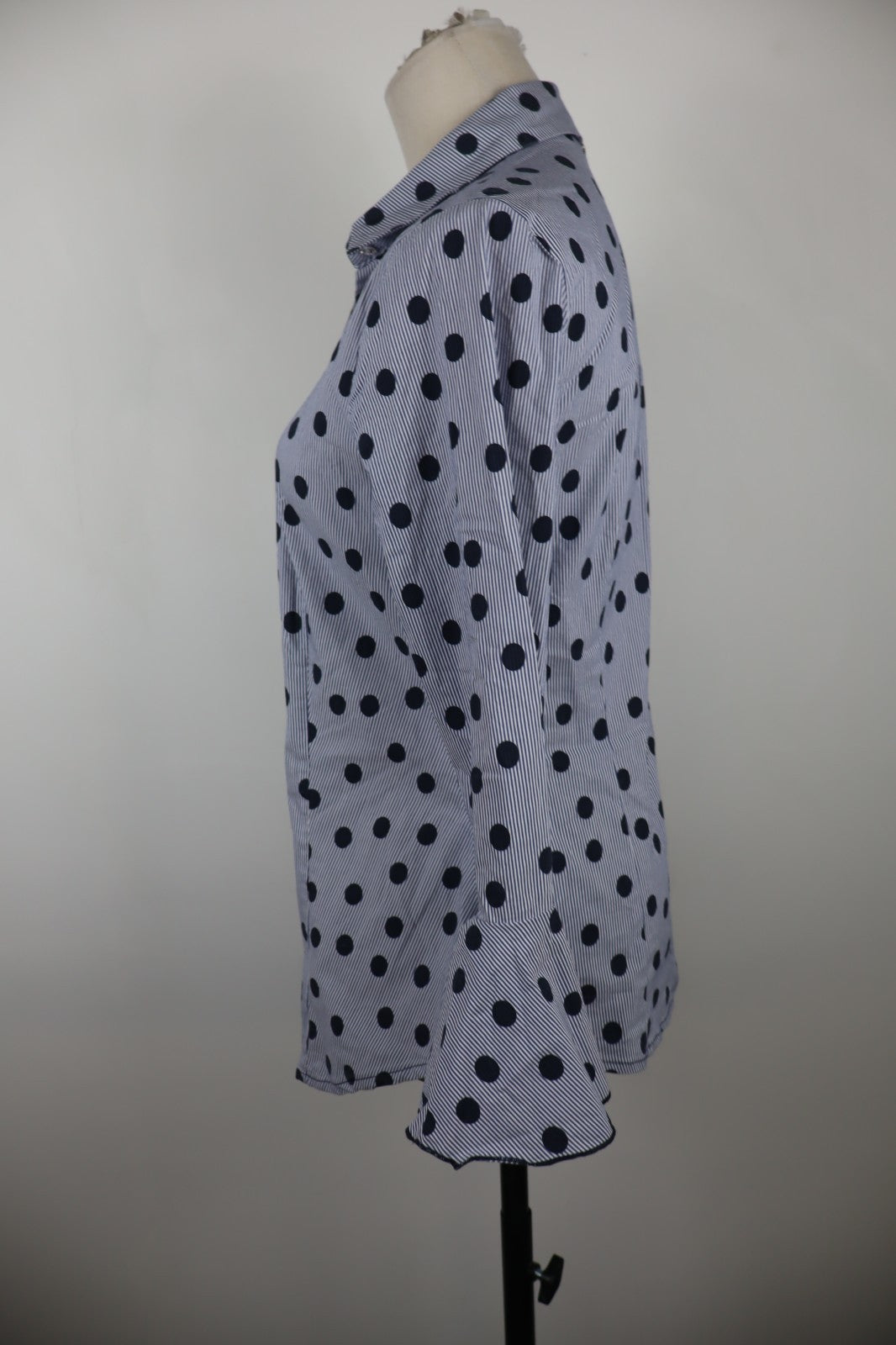 LIU JO CAMICIA MANICA LUNGA DONNA TG. 42 WOMAN SHIRT CASUAL VINTAGE COTONE POIS
