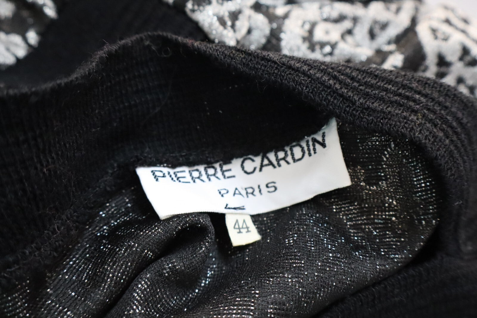 PIERRE CARDIN MAGLIA DONNA TG. 44 WOMAN CASUAL VINTAGE T-SHIRT METALLO POLY