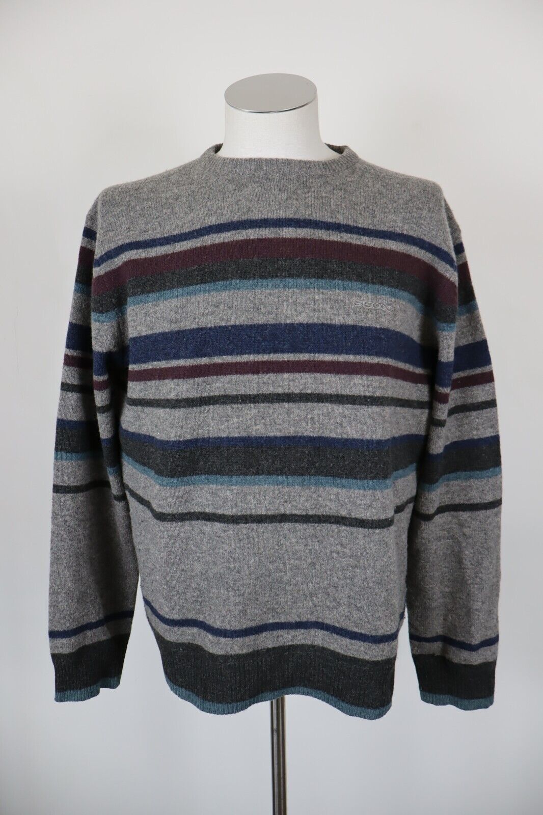 GEOX MAGLIONE LANA D'AGNELLO VINTAGE UOMO Tg. L MAN SWEATER CASUAL