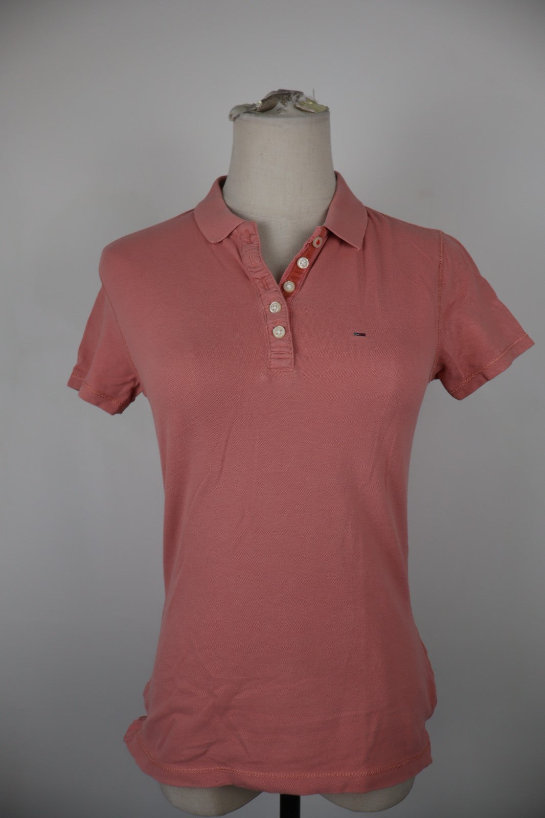TOMMY HILFIGER DENIM POLO MAGLIA DONNA COTONE XS WOMAN SHIRT CASUAL VINTAGE