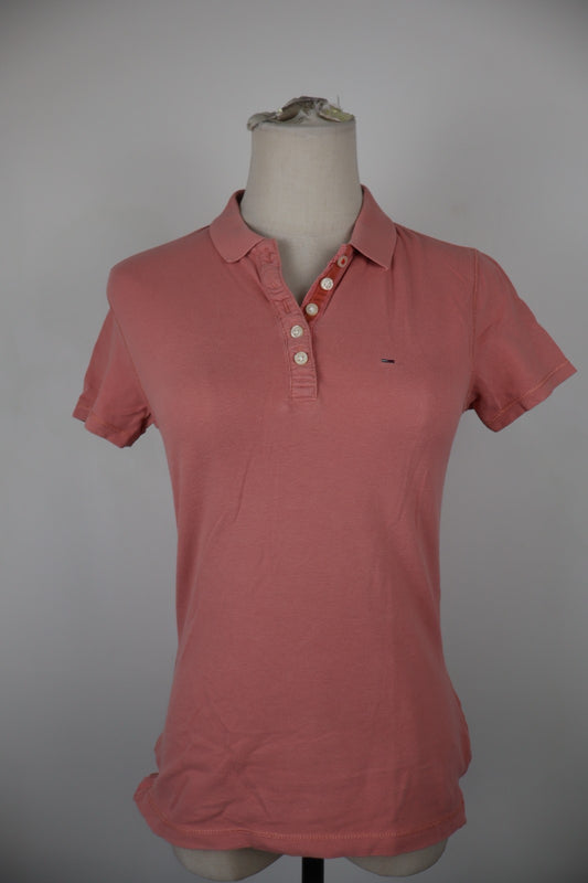 TOMMY HILFIGER DENIM POLO MAGLIA DONNA COTONE XS WOMAN SHIRT CASUAL VINTAGE