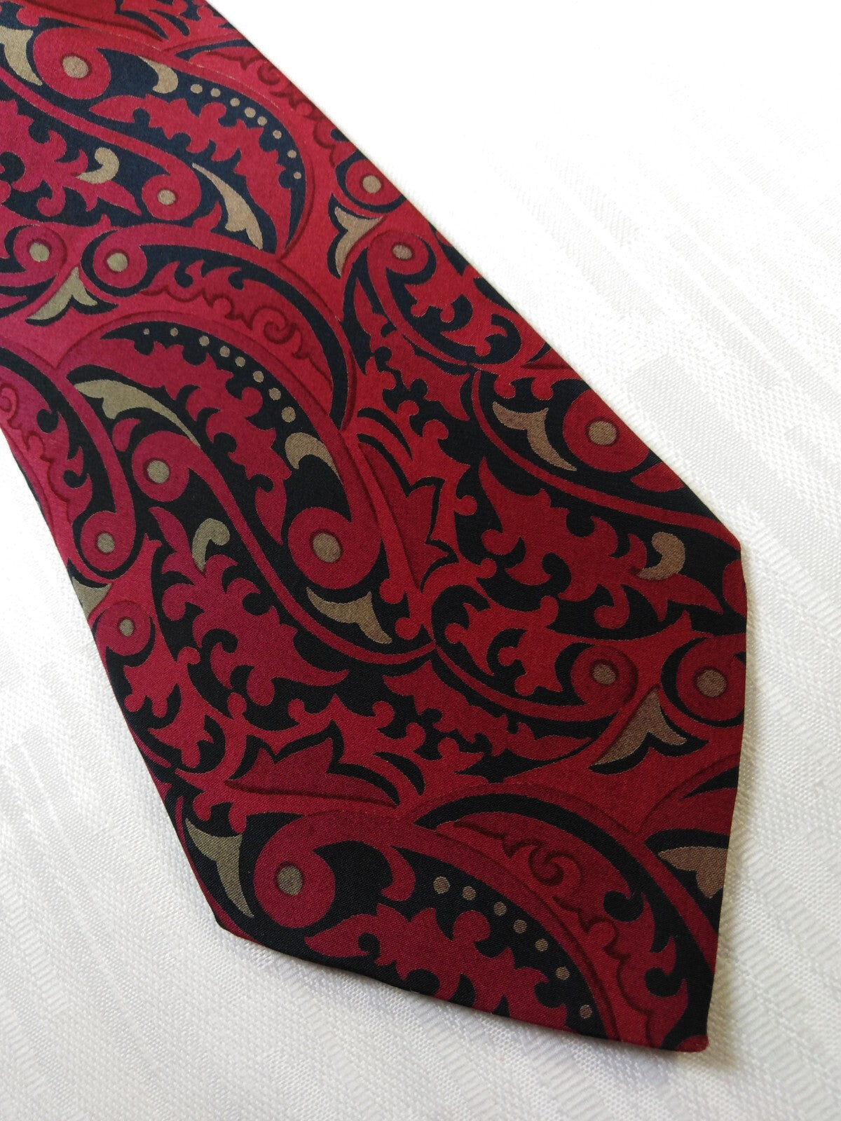 CENCI 100% SETA SILK TIE CRAVATTA NECKTIE VINTAGE CLASSIC MADE ITALY
