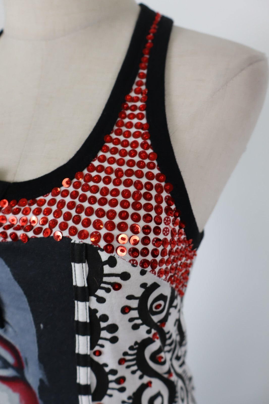 DESIGUAL VESTITO DONNA TG. M WOMAN CASUAL VINTAGE DRESS ABITO CIRQUE DU SOLEIL