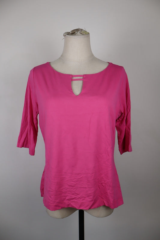 LUISA SPAGNOLI MAGLIA DONNA TG. XL WOMAN T-SHIRT CASUAL VINTAGE MANICA A 3/4