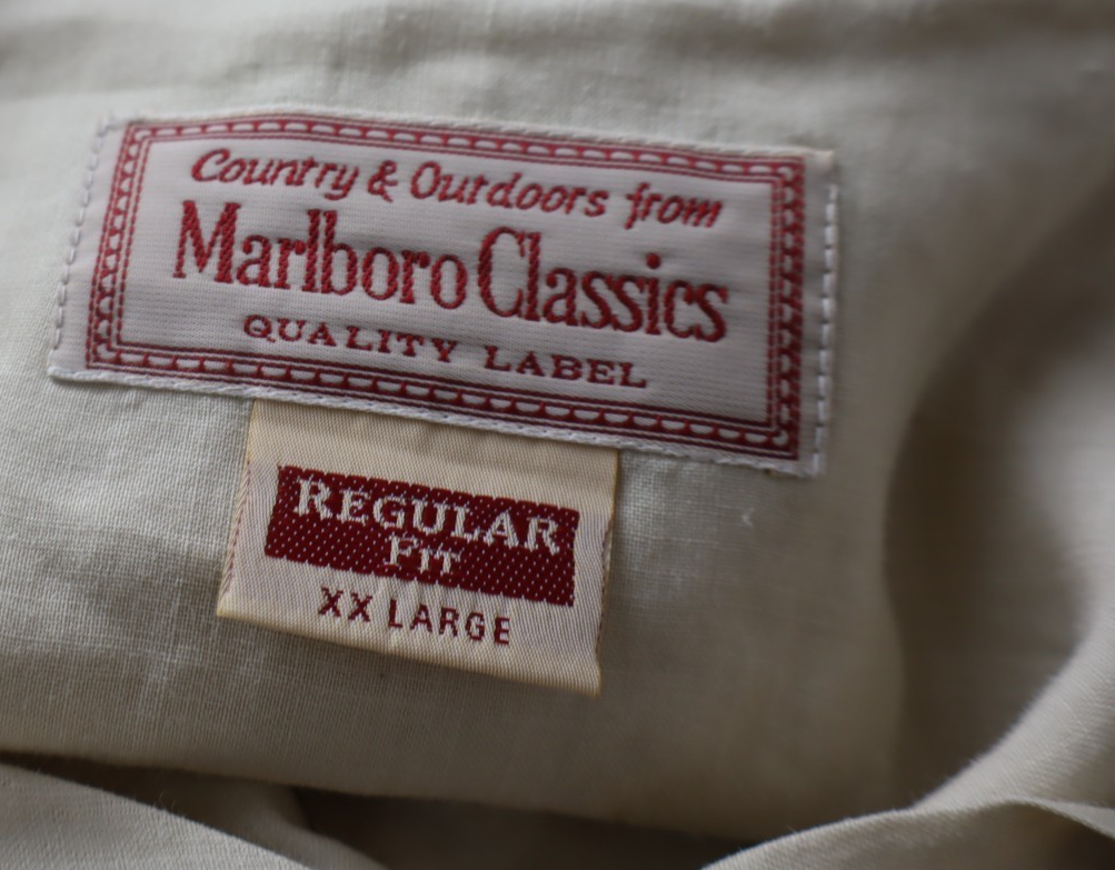 MARLBORO CLASSIC CAMICIA DONNA TG 2XL WOMAN SHIRT CASUAL VINTAGE MANICA A 3/4