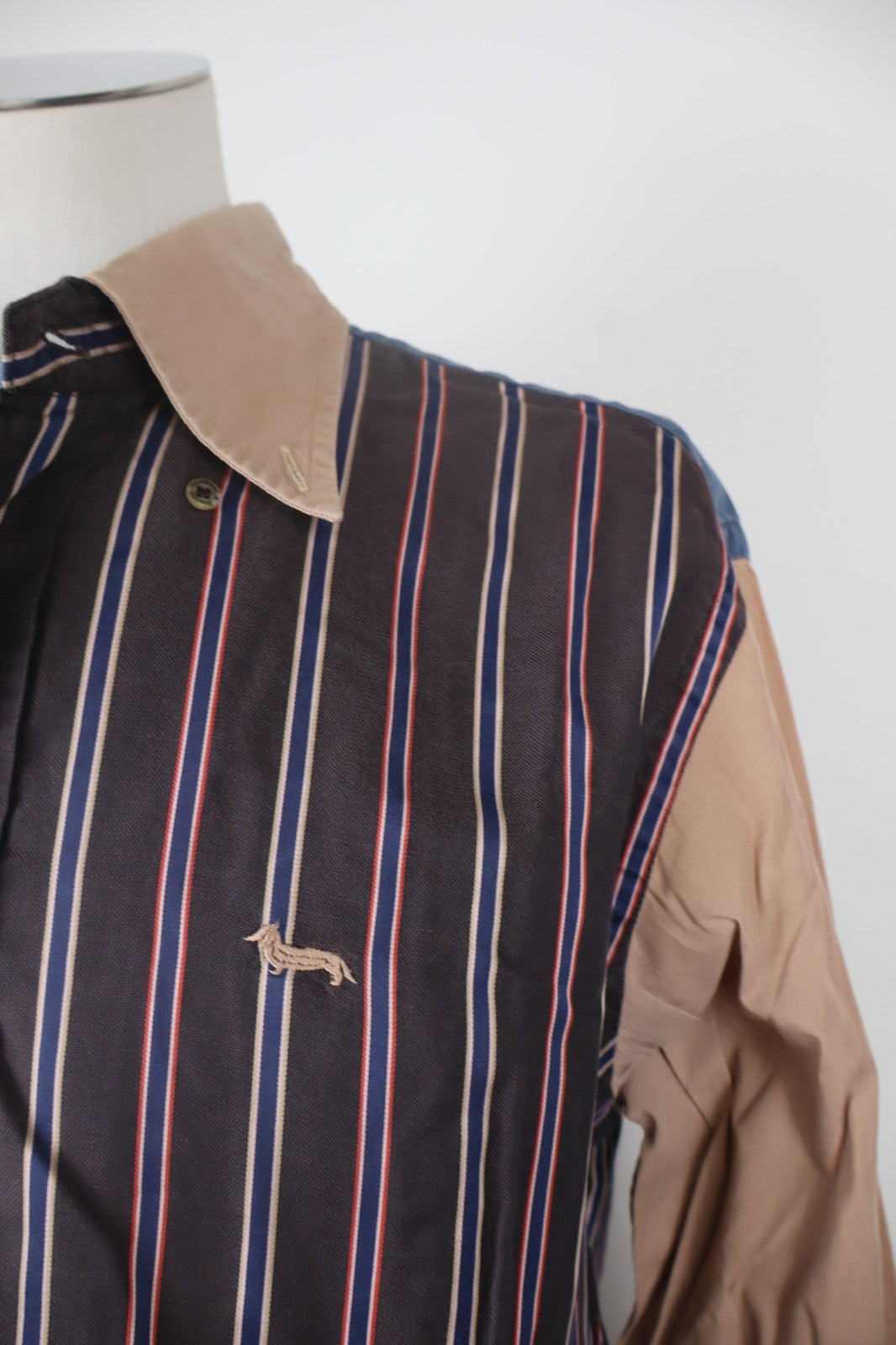 HARMONT & BLAINE CAMICIA COTONE SHIRT UOMO Tg XL MAN VINTAGE CASUAL COTTON LOGO