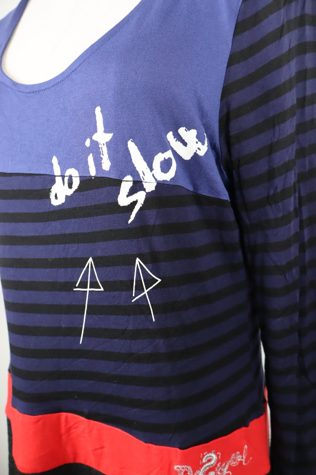 DESIGUAL VESTITO DONNA TG. XL WOMAN CASUAL VINTAGE DRESS ABITO PARTY