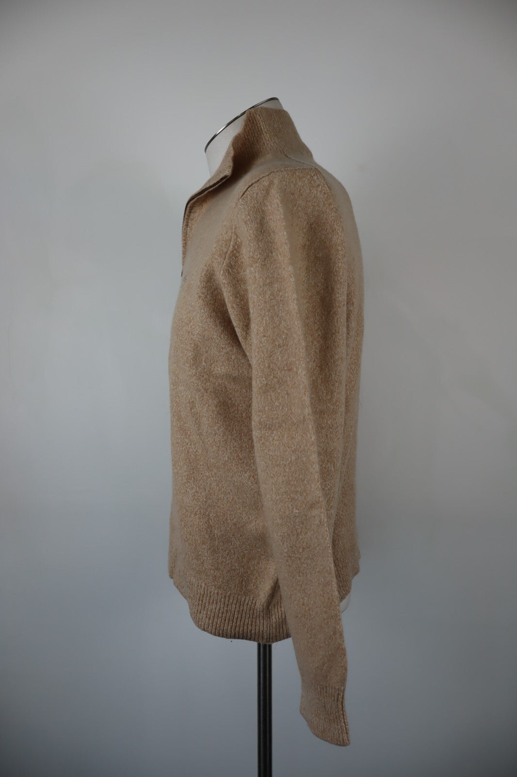 HENRY COTTON'S MAGLIONE CON ZIP VINTAGE UOMO Tg. M MAN SWEATER CASUAL LANA WOOL