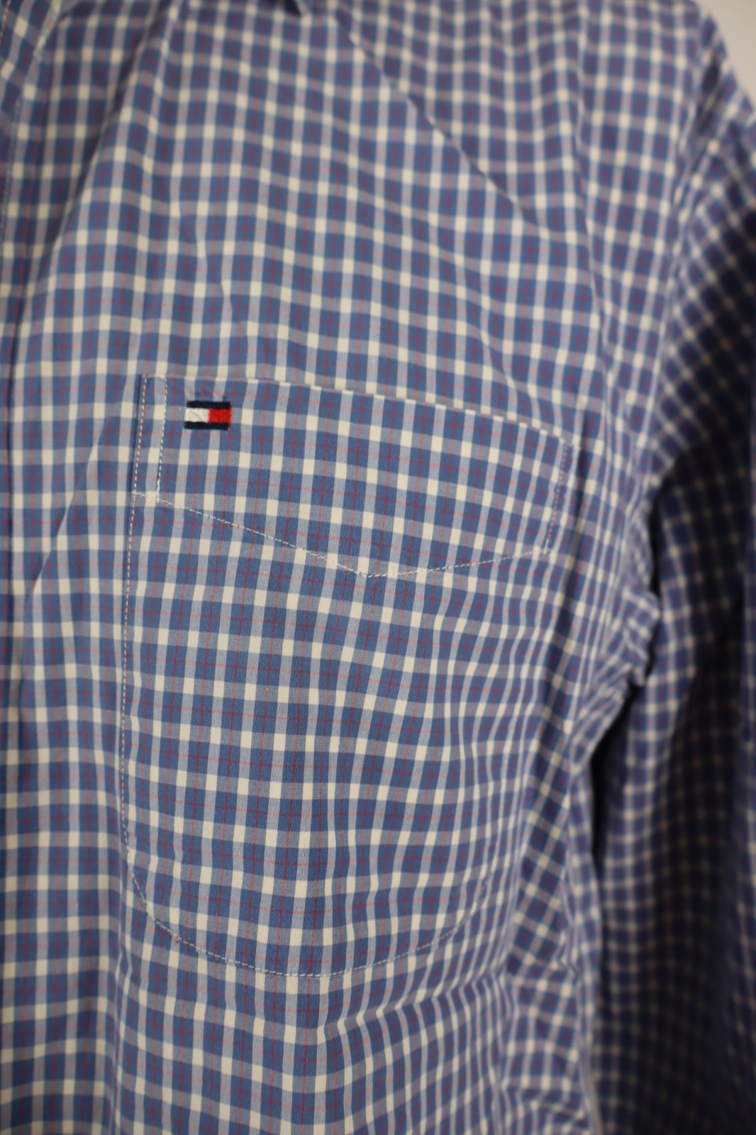 TOMMY HILFIGER CAMICIA UOMO COTONE TG. M MAN CASUAL VINTAGE SHIRT MANICA LUNGA