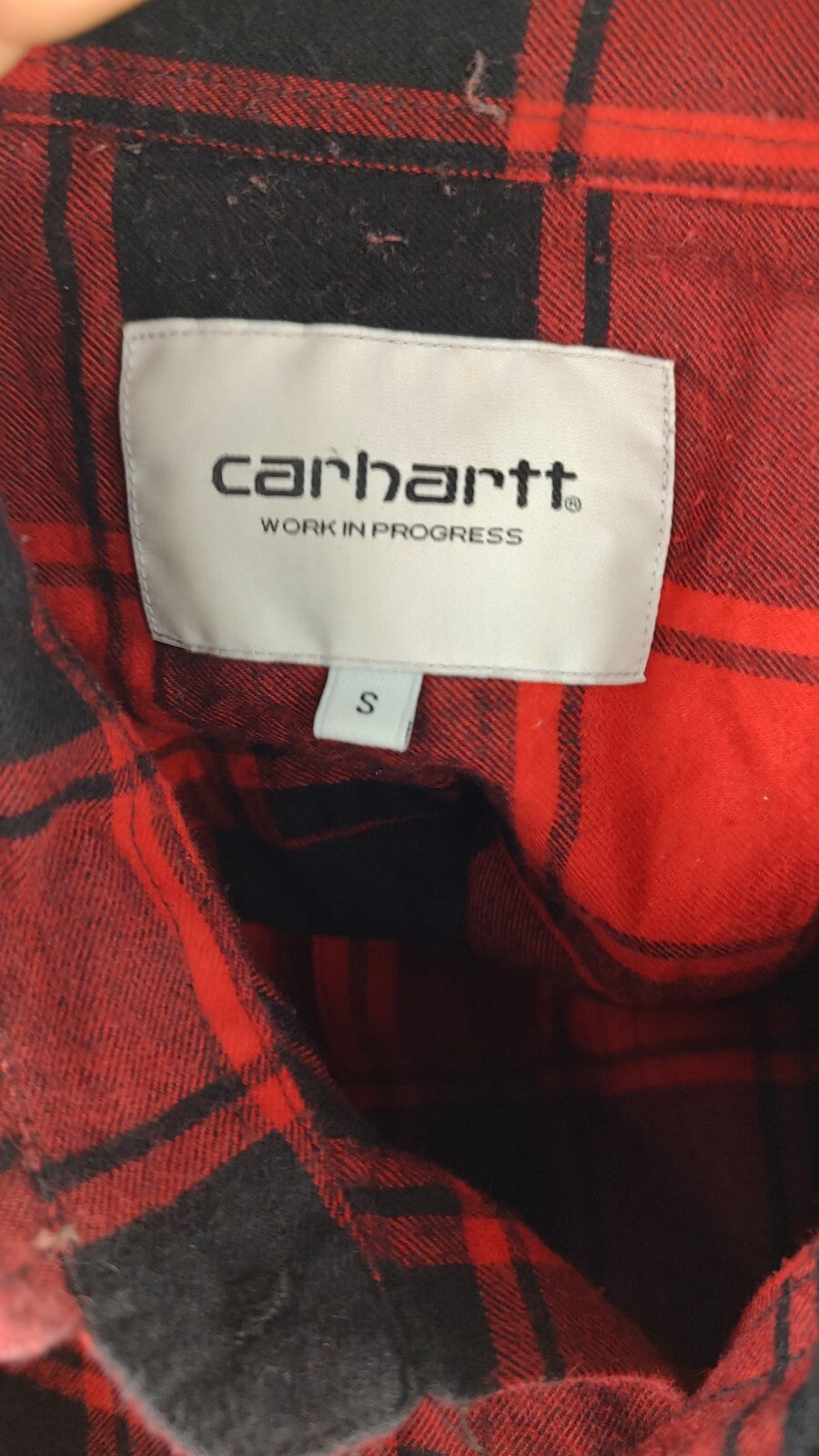 CARHARTT CAMICIA UOMO TG S MAN CASUAL VINTAGE SHIRT COTONE COTTON FLANELLA