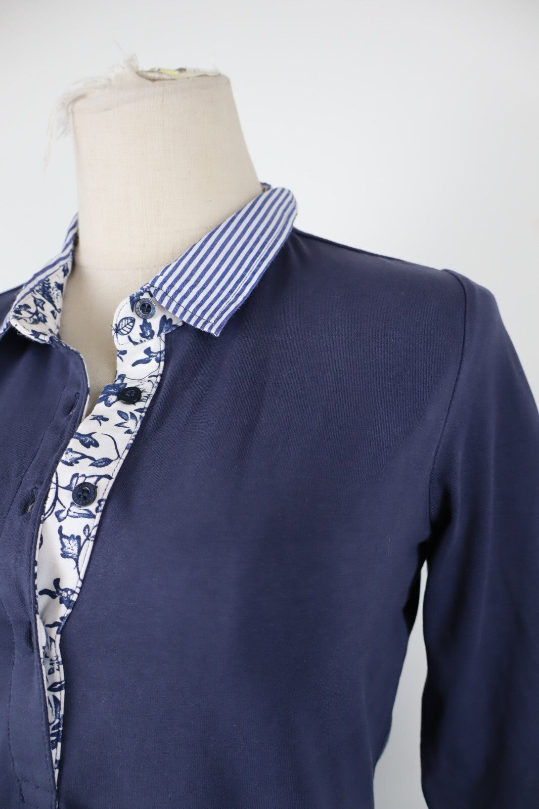 ELLESSE POLO MAGLIA DONNA TG. M WOMAN CASUAL VINTAGE T-SHIRT COTONE