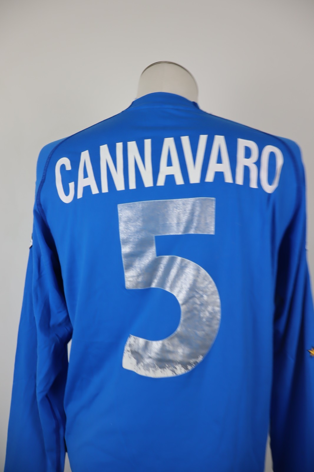 KAPPA ITALIA CANNAVARO 5 MAGLIA CALCIO UOMO Tg M SOCCER JERSEY SPORT VINTAGE