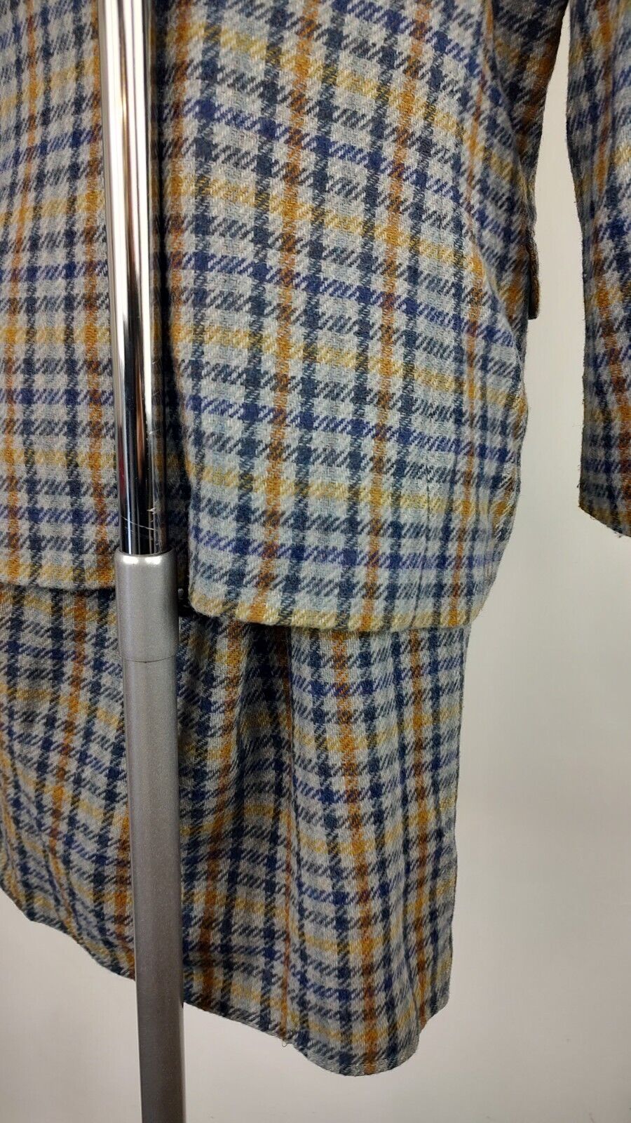 COLMAR COMPLETO DONNA Tg. 46 GIACCA GONNA DRESS VINTAGE CASUAL SUIT LANA TARTAN