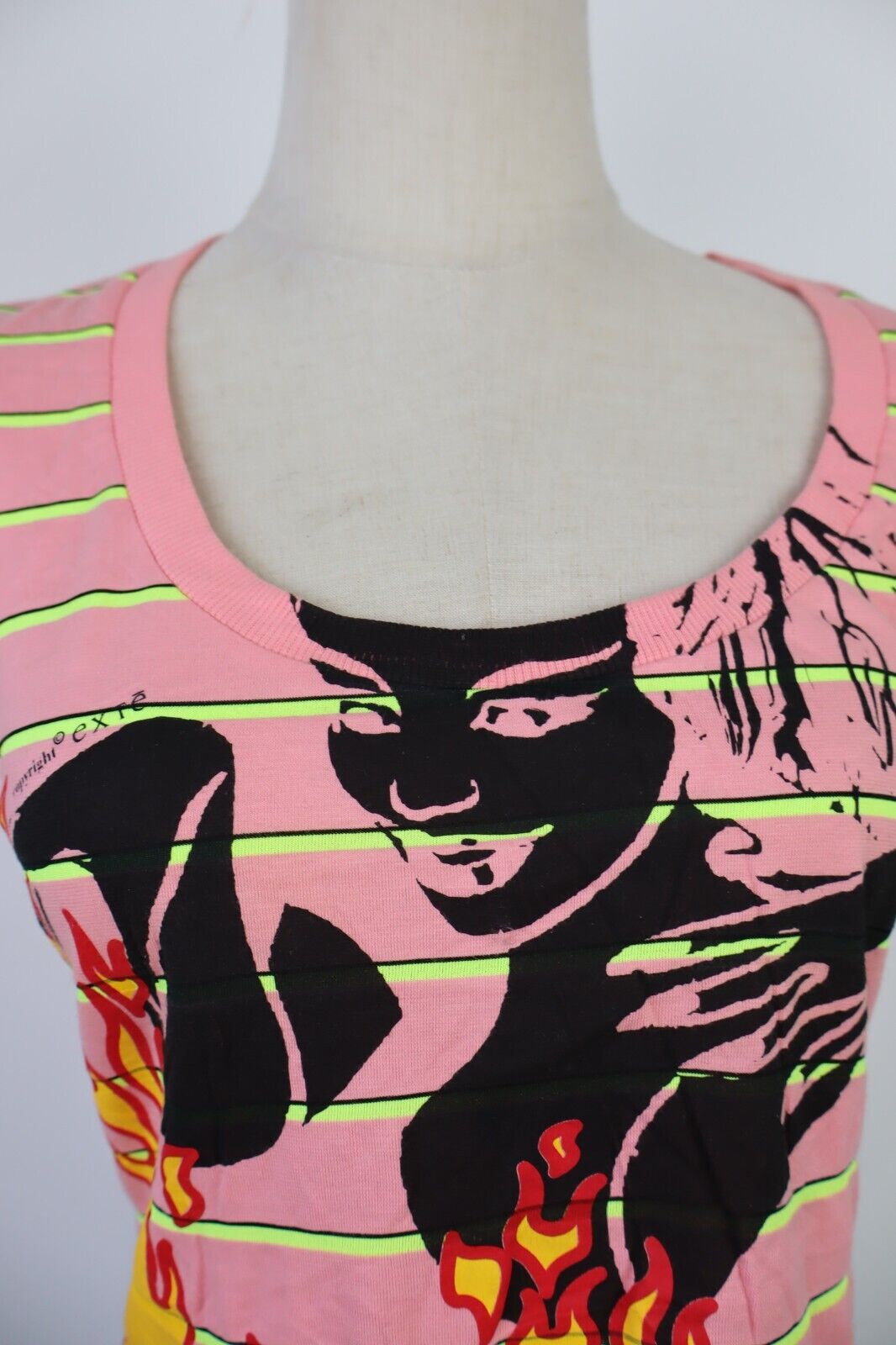 MAGLIA CROP TOP DONNA 44 WOMAN T-SHIRT STREETWEAR STAMPA CHIC GRUNGE Y2K 2000'S