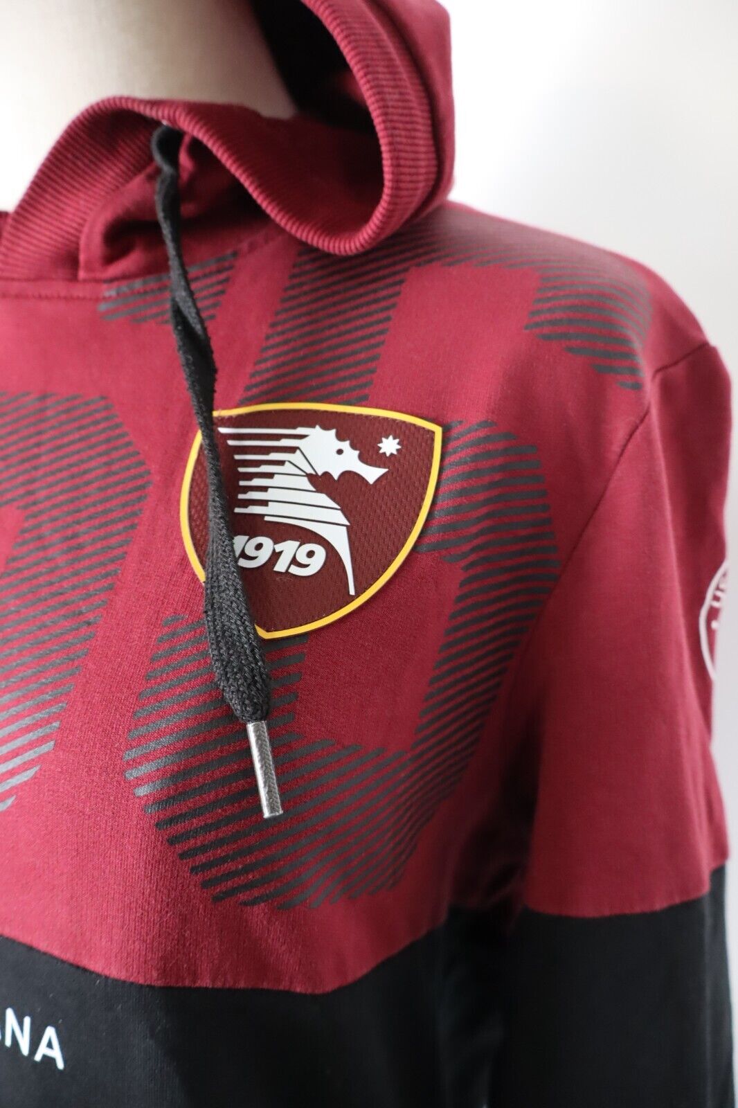 ZEUS SALERNITANA FELPA CALCIO MAGLIA DONNA Tg L WOMAN VINTAGE SWEATSHIRT COTONE