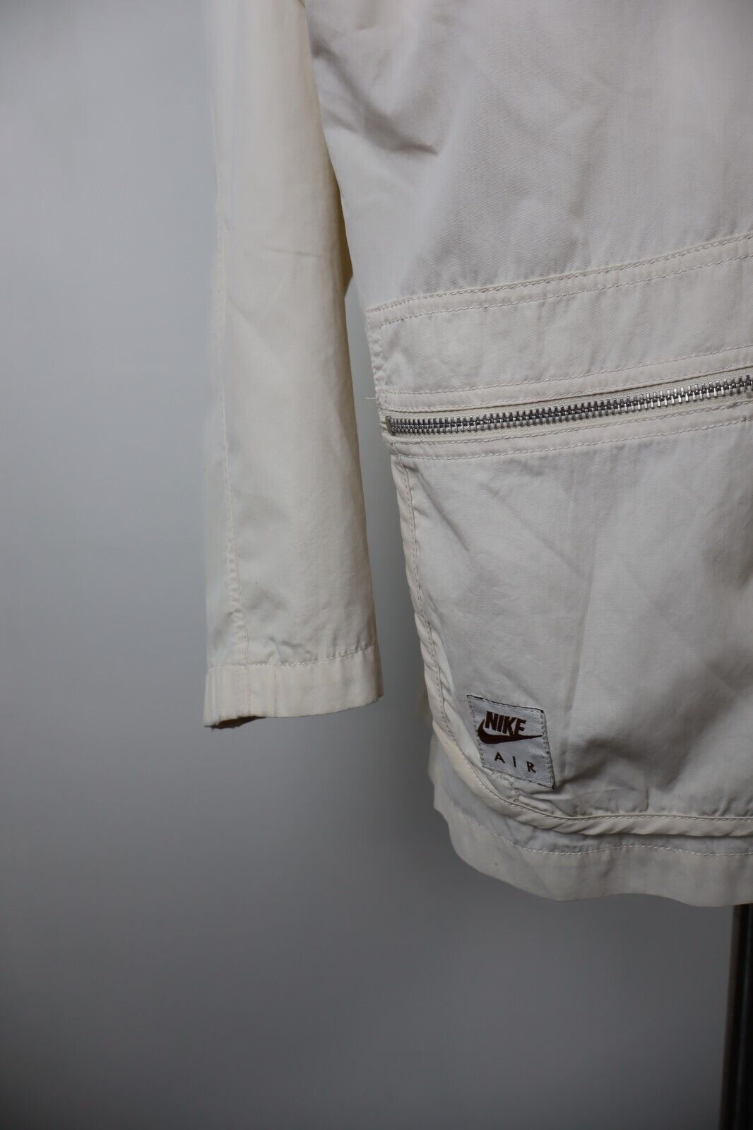 NIKE AIR GIUBBINO LEGGERO GIACCA UOMO Tg L MAN CASUAL VINTAGE JACKET COTONE