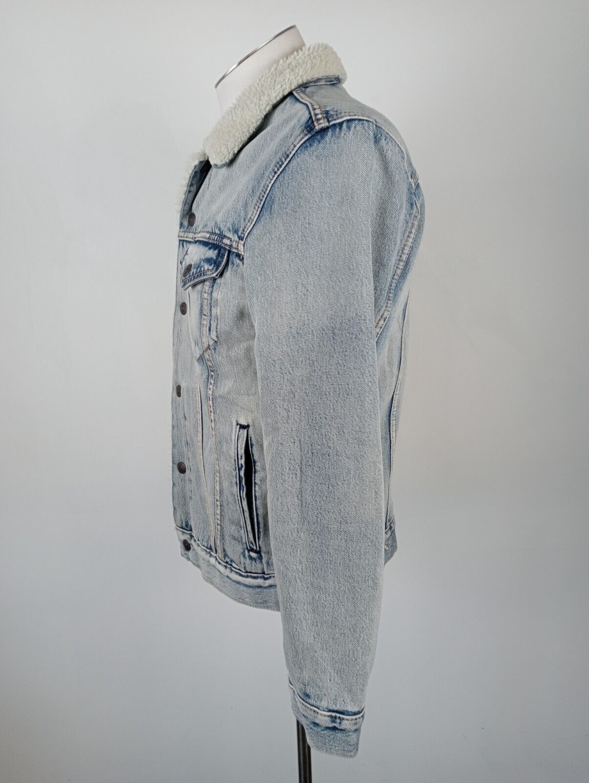 LEVI'S BIG E GIACCA GIUBBINO JEANS IMBOTTITO DENIM UOMO S CASUAL VINTAGE JACKET