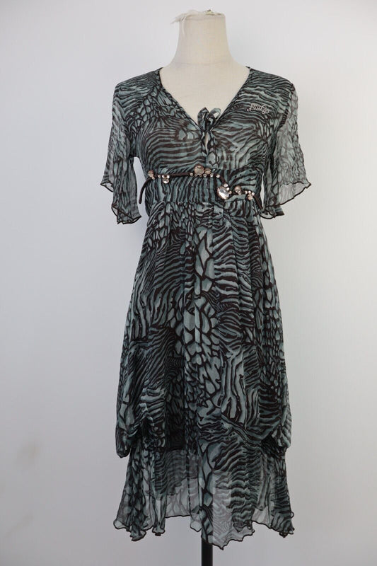 LIU JO VESTITO DONNA 42 WOMAN LUXURY MALLCORE GROOVY VINTAGE CHIFFON Y2K 2000'S