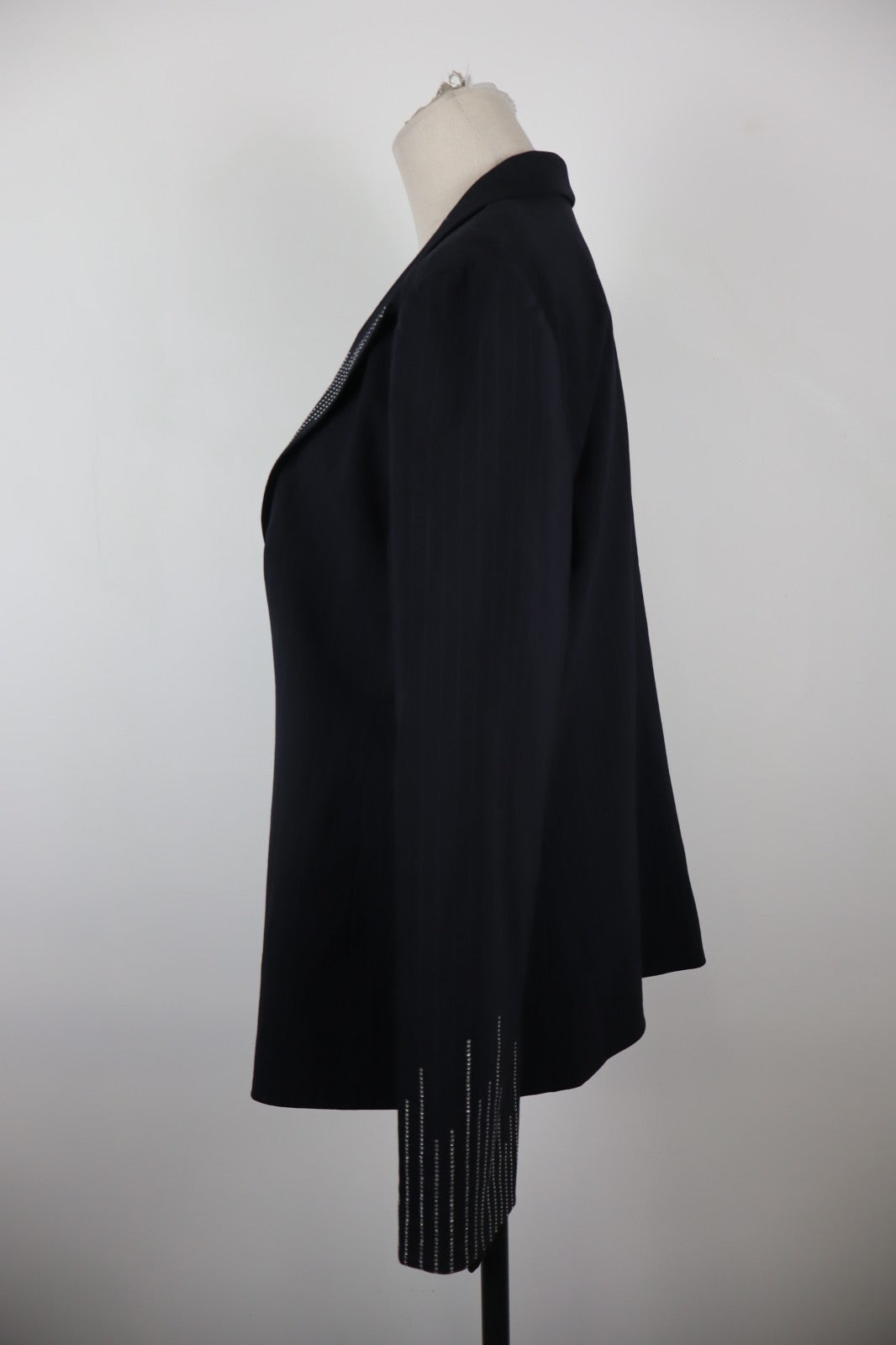 GAI MATTIOLO BLAZER GIACCA DONNA Tg 52 WOMAN CASUAL VINTAGE JACKET LANA STRASS