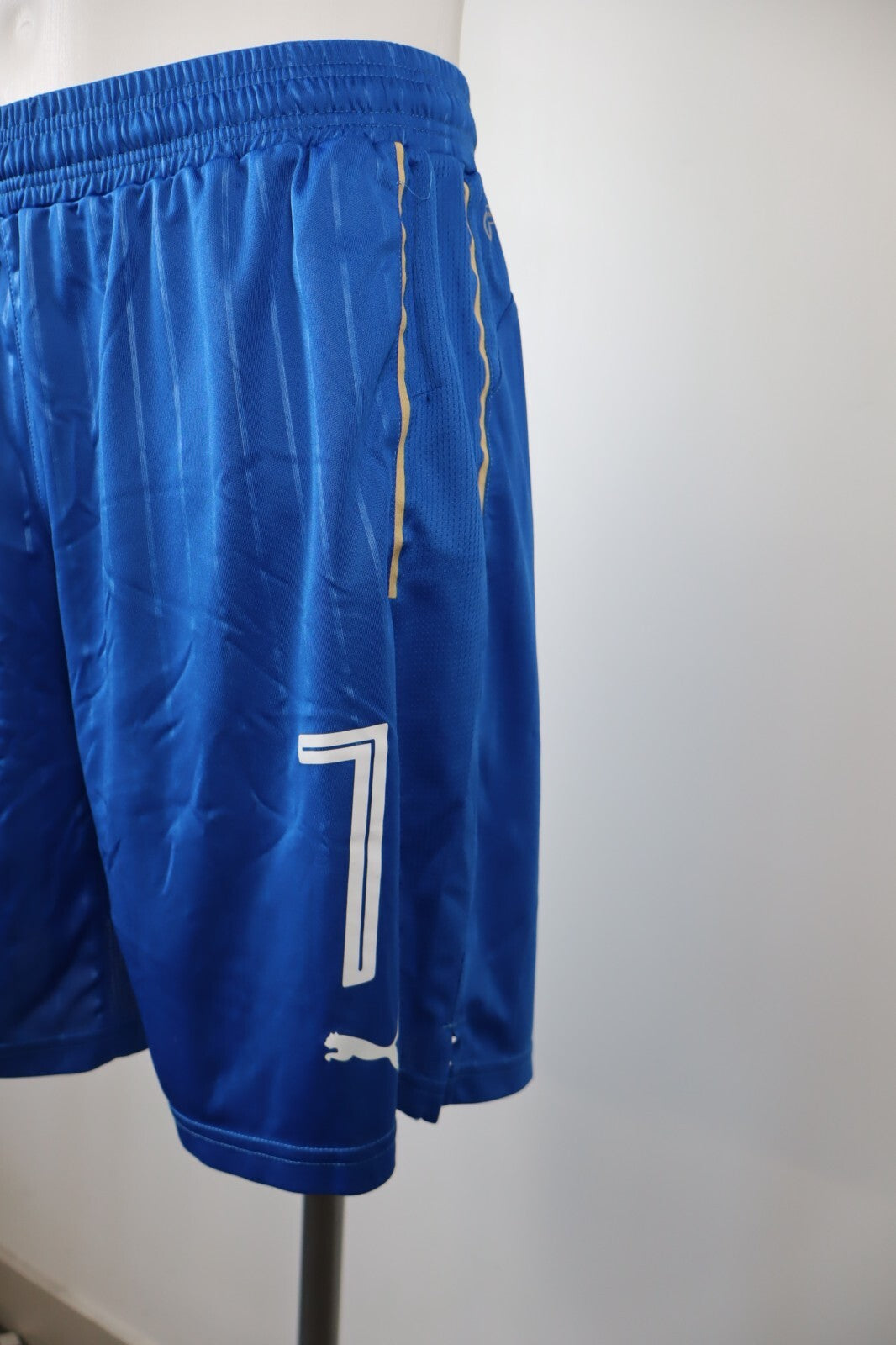 PUMA ITALIA N 7 PANTALONCINI SPORT UOMO TG 44 SOCCER MEN SHORTS