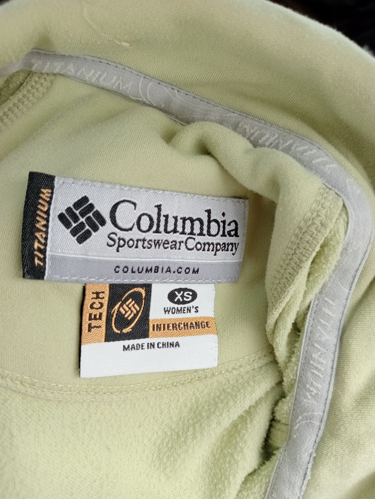 COLUMBIA FELPA CON ZIP JACKET DONNA Tg XS WOMEN CASUAL VINTAGE SPORT SWEATSHIRT
