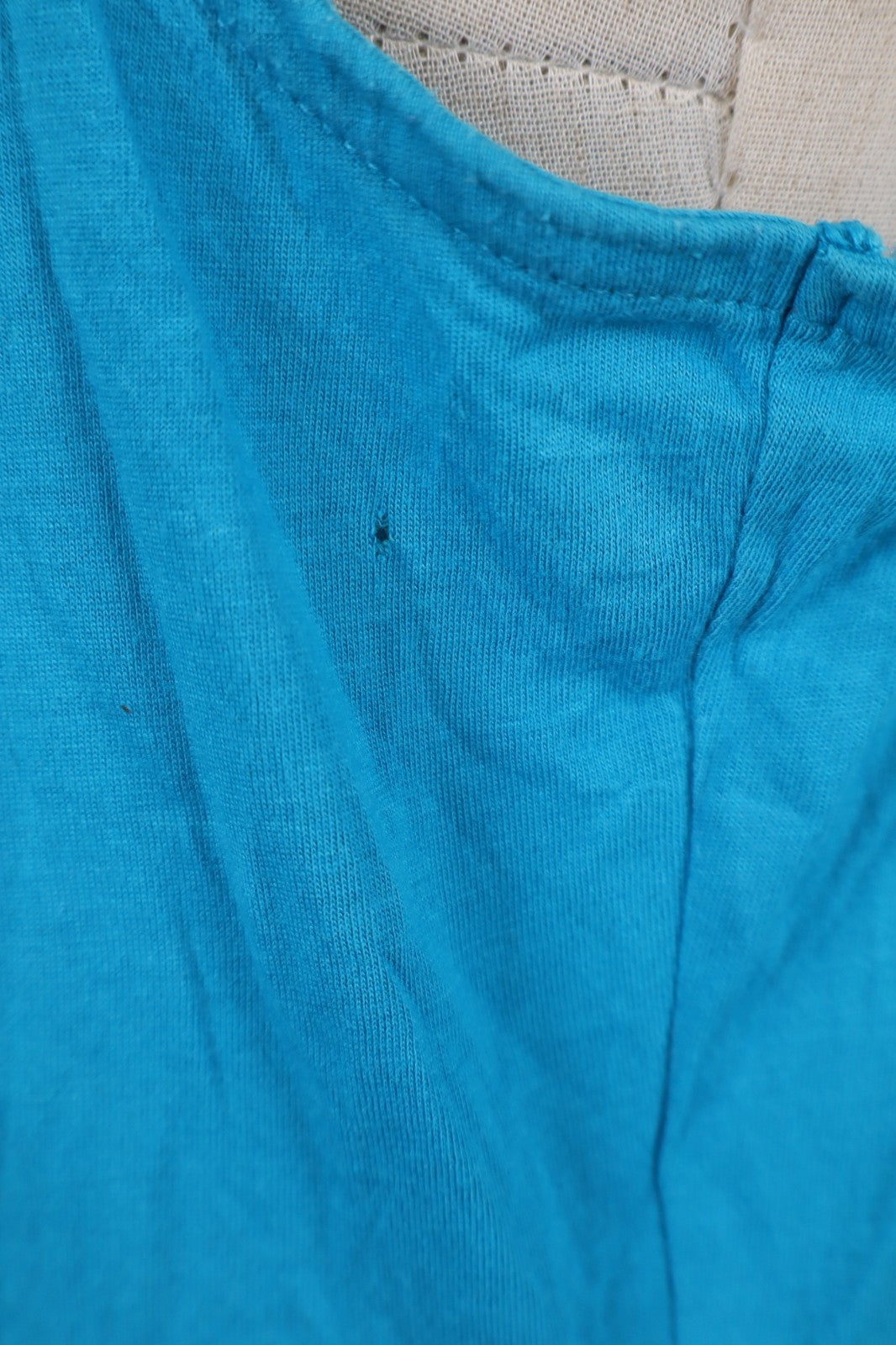 LAUREN RALPH LAUREN  MAGLIA DONNA TG. M WOMAN T-SHIRT CASUAL VINTAGE RUCHE