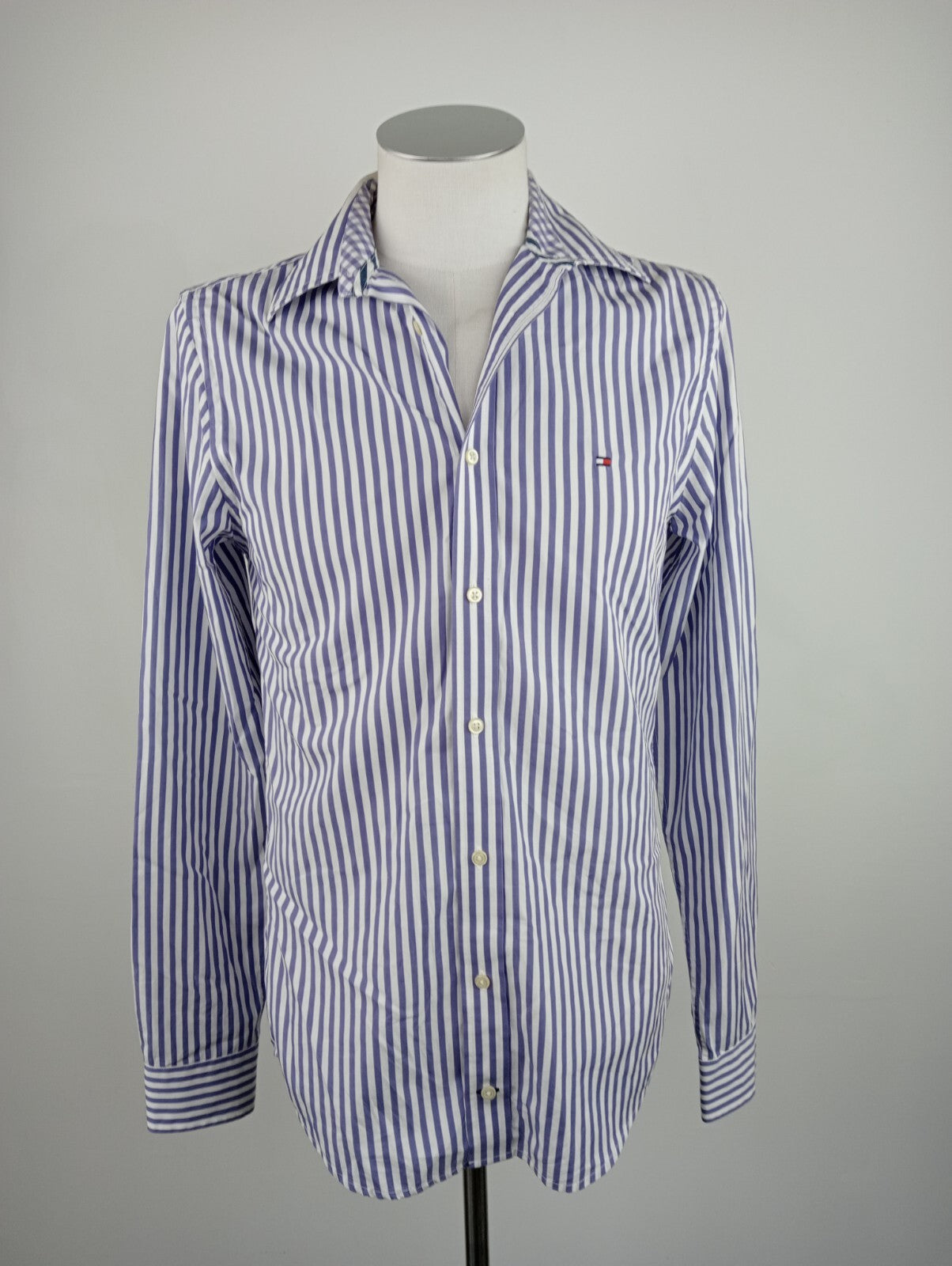 TOMMY HILFIGER CAMICIA UOMO TG. S MAN CASUAL VINTAGE SHIRT COTONE ITALY