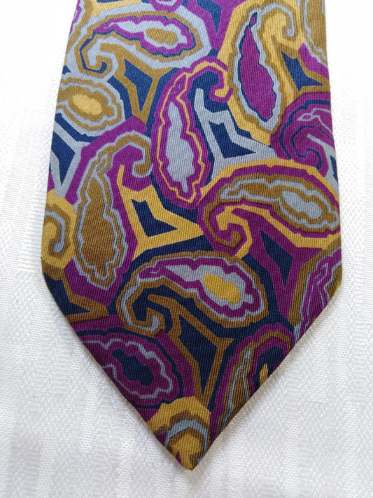 KRIZIA 100% SILK TIE SETA CRAVATTA NECKTIE MADE IN ITALY CLASSIC