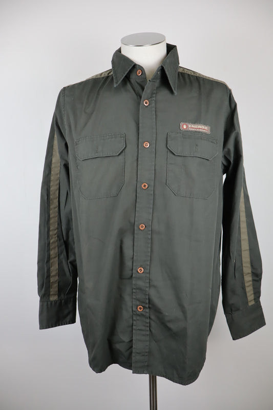 ENERGIE CAMICIA UOMO COTONE TG. L MAN CASUAL VINTAGE COTTON SHIRT MANICA LUNGA