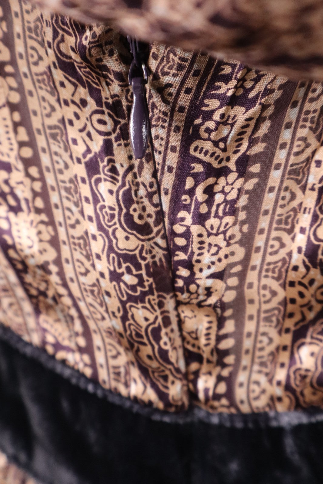 MAX & CO  VESTITO DONNA TG. 40 WOMAN CASUAL VINTAGE DRESS INSERTI VELLUTO