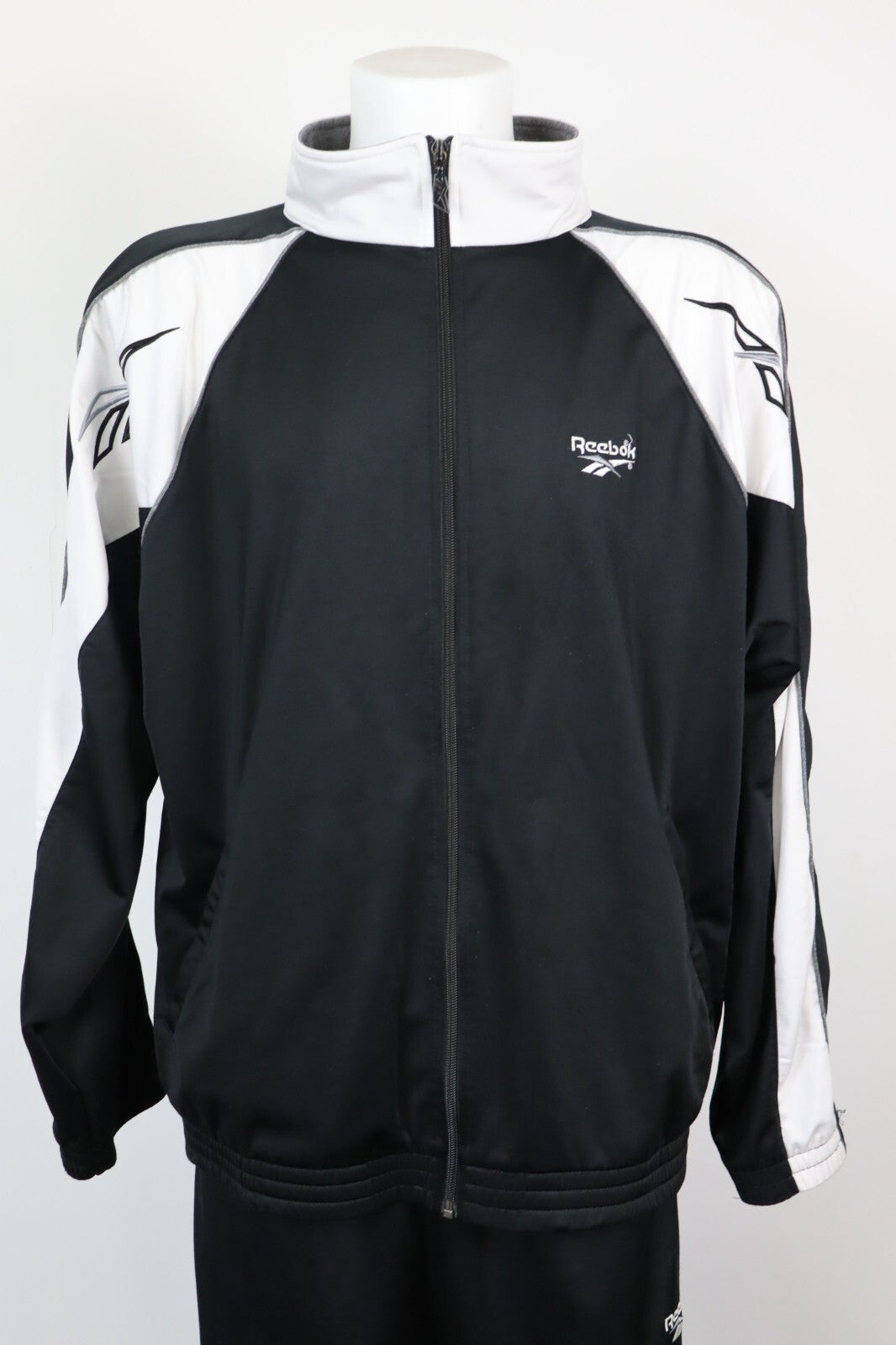 REEBOK TUTA COMPLETA DUE PEZZI Tg. XL TRACKSUIT JACKET PANTS UOMO SPORT