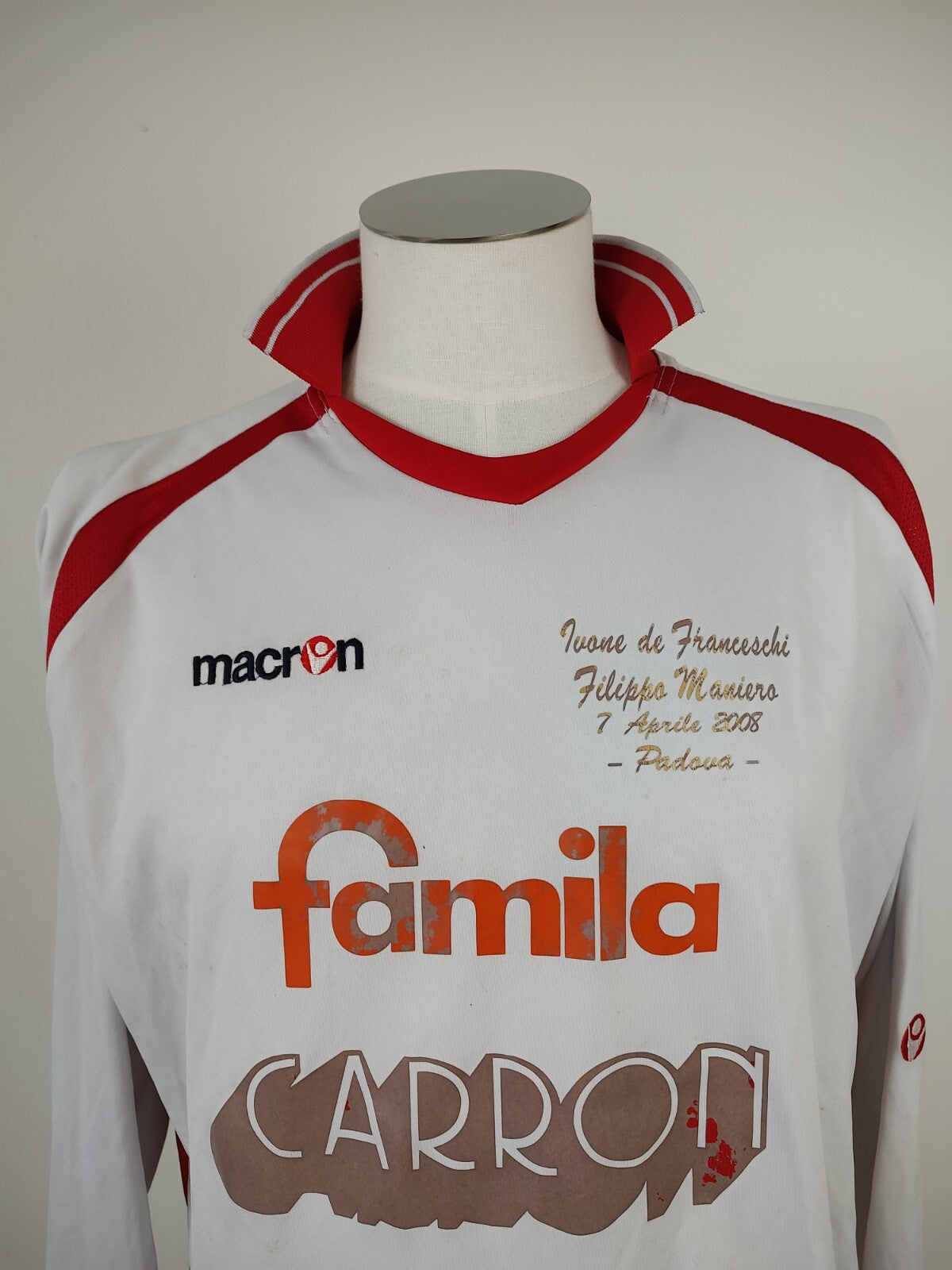 MACRON AMAURI N 10 MAGLIA CALCIO UOMO XL SOCCER TRIKOT MAN JERSEY ADDIO MANIERO