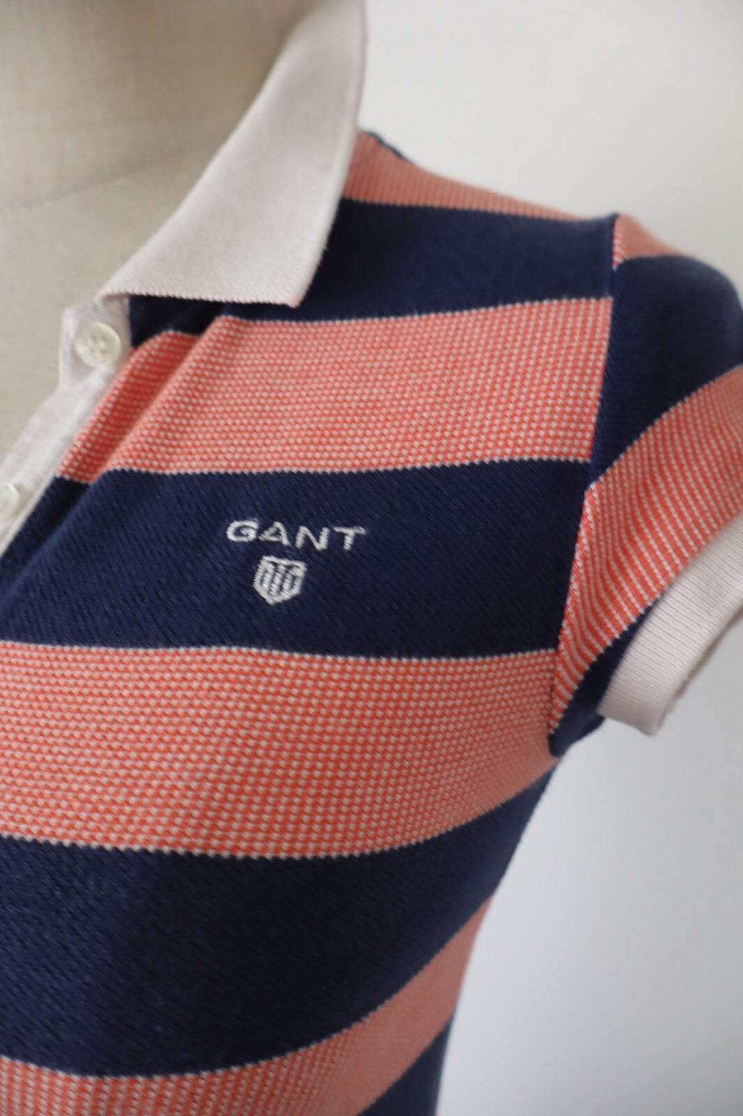GANT VESTITO POLO ABITO DONNA TG. XS WOMAN CASUAL VINTAGE DRESS COTONE