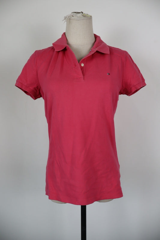 TOMMY HILFIGER POLO MAGLIA T-SHIRT DONNA COTONE TG M WOMAN CASUAL VINTAGE