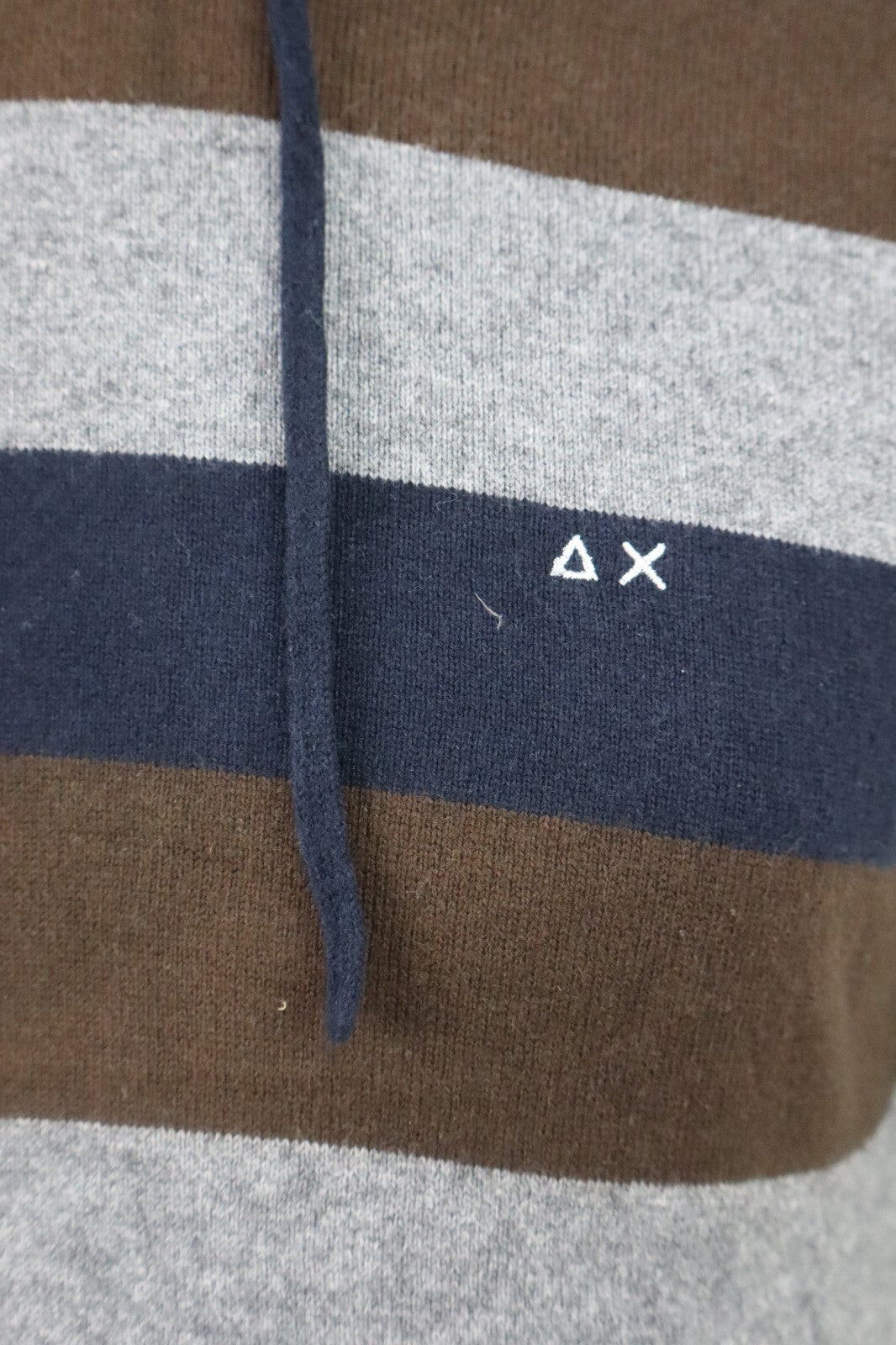 SUN 68 MAGLIONE CAPPUCCIO E TASCHE VINTAGE UOMO Tg. M MAN SWEATER CASUALCASHMERE