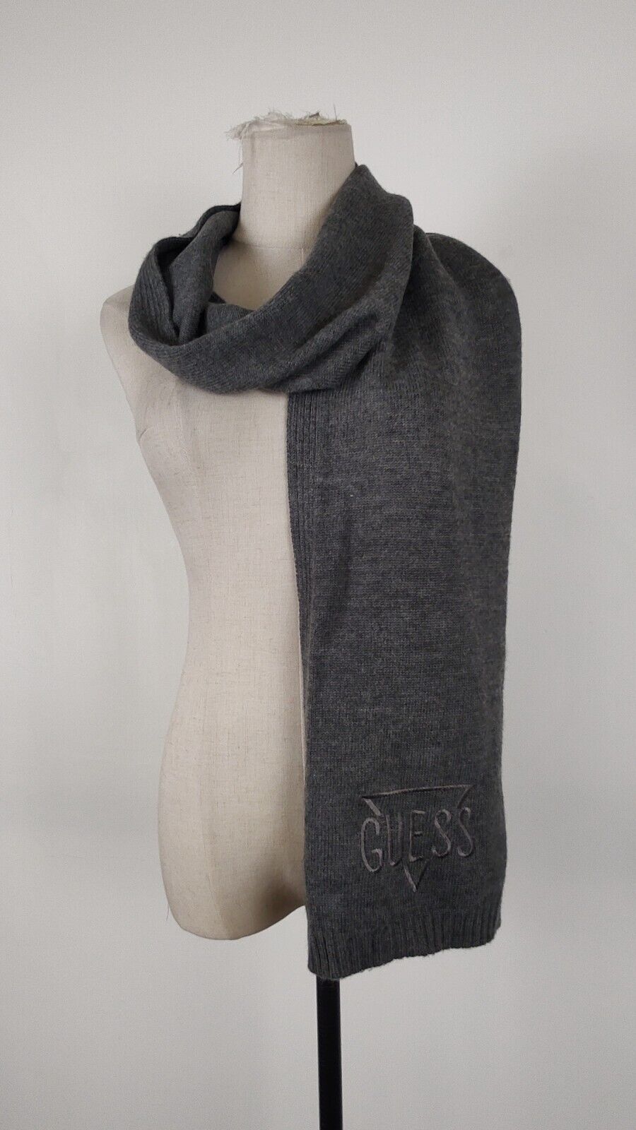GUESS SCIARPA LANA UOMO DONNA WOMAN MAN VINTAGE CASUAL SCARF