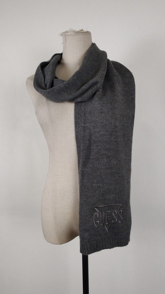 GUESS SCIARPA LANA UOMO DONNA WOMAN MAN VINTAGE CASUAL SCARF