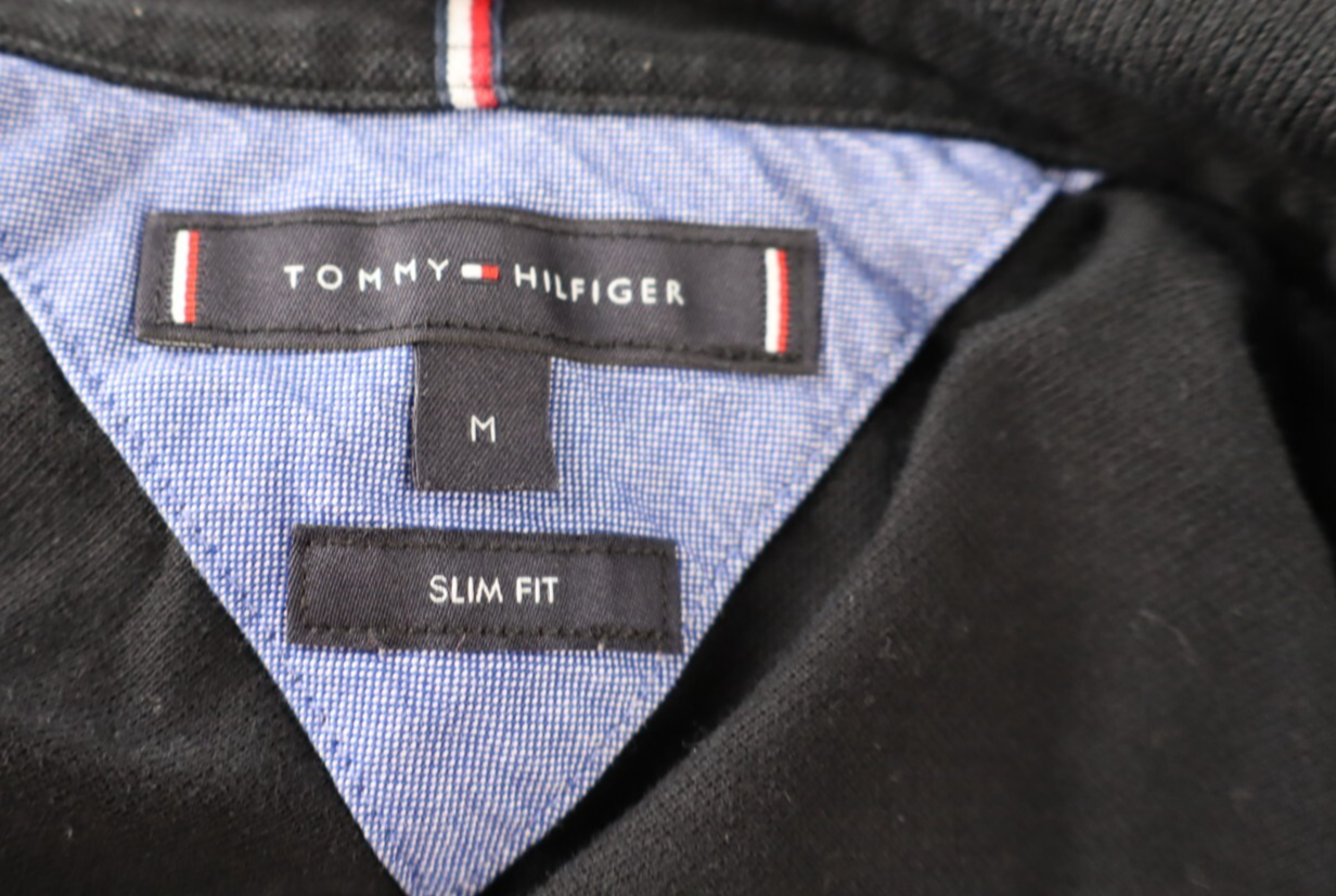 TOMMY HILFIGER POLO MAGLIA UOMO TG M SLIM MAN T-SHIRT CASUAL VINTAGE COTONE