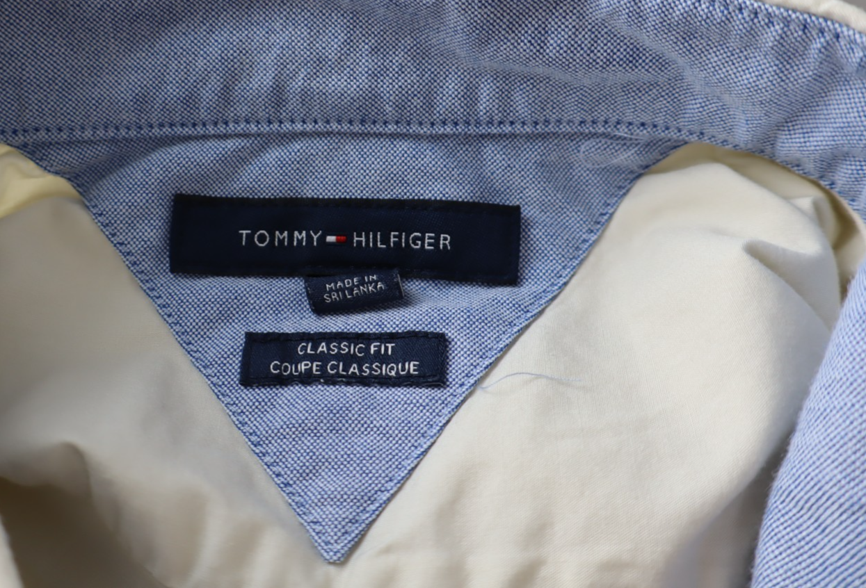 TOMMY HILFIGER CAMICIA UOMO TG. M MAN CASUAL VINTAGE SHIRT COTONE LOGO