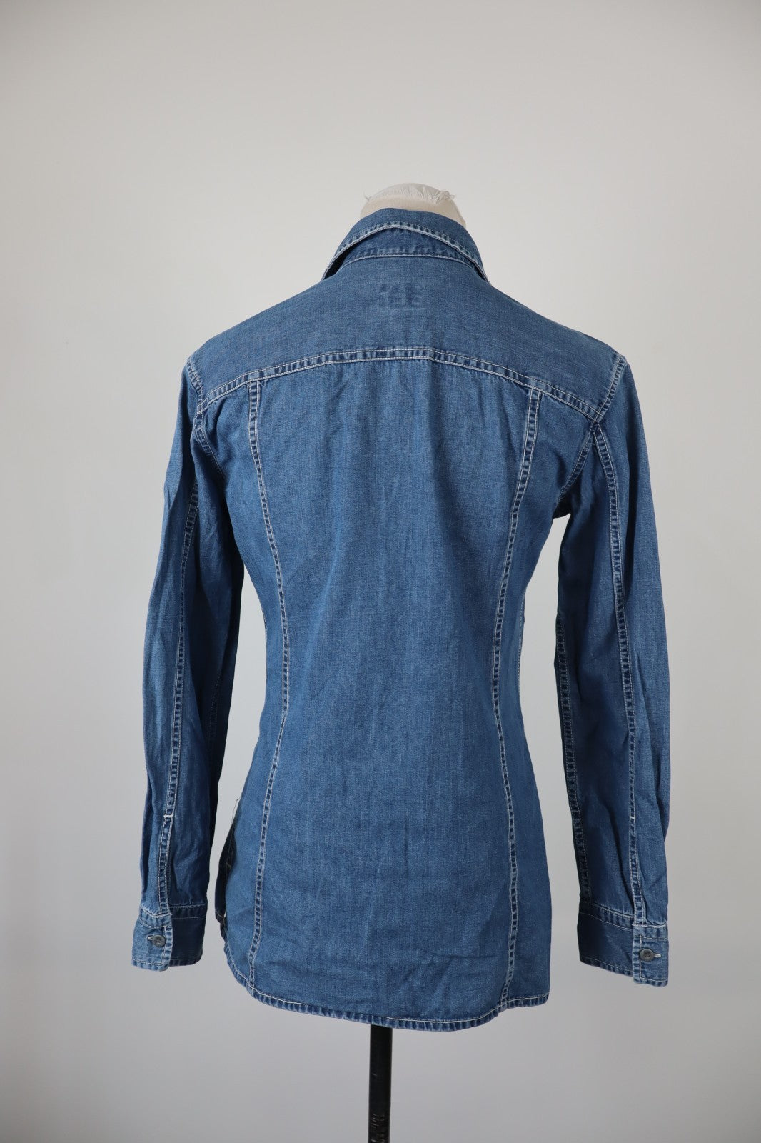 CALVIN KLEIN CK CAMICIA DONNA TG. M WOMAN SHIRT CASUAL VINTAGE COTONE DENIM