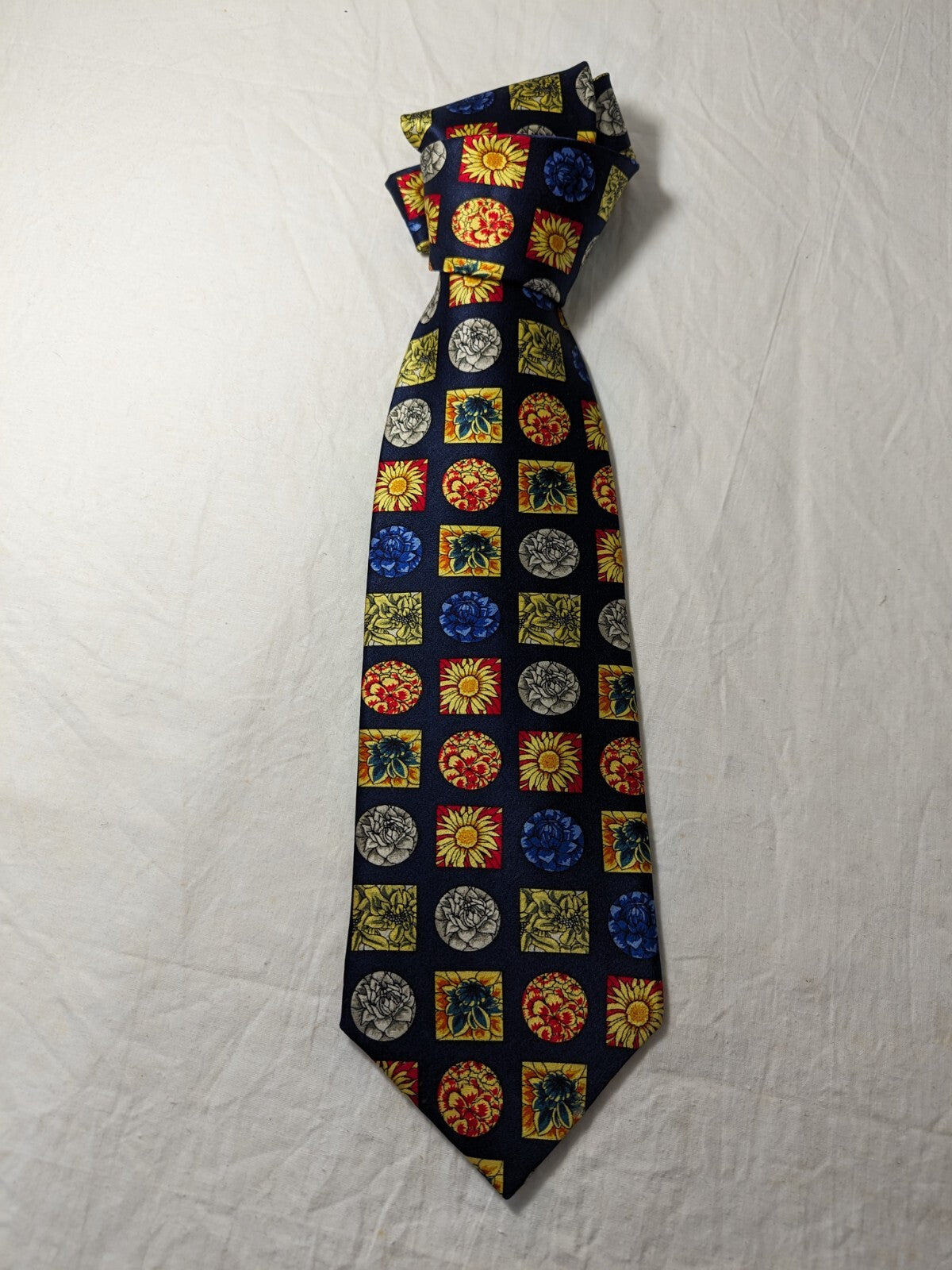 ROBERTA BALDINI 100%  SILK TIE SETA CRAVATTA NECKTIE MADE IN ITALY