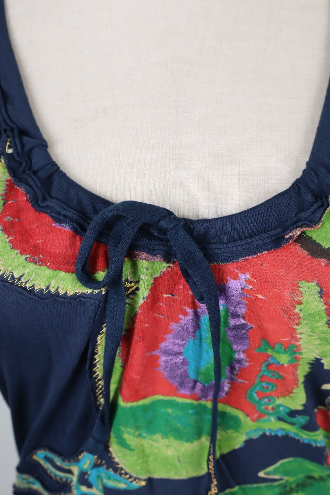 DESIGUAL MAGLIA DONNA TG. S WOMAN CASUAL VINTAGE T-SHIRT COTONE TOP