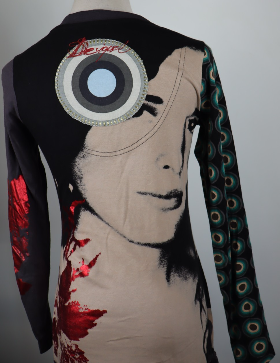 DESIGUAL VESTITO DONNA TG. 42 WOMAN CASUAL VINTAGE DRESS ABITO
