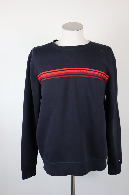 TOMMY HILFIGER FELPA UOMO Tg L MAN SPORT COTONE COTTON SWEATSHIRT VINTAGE
