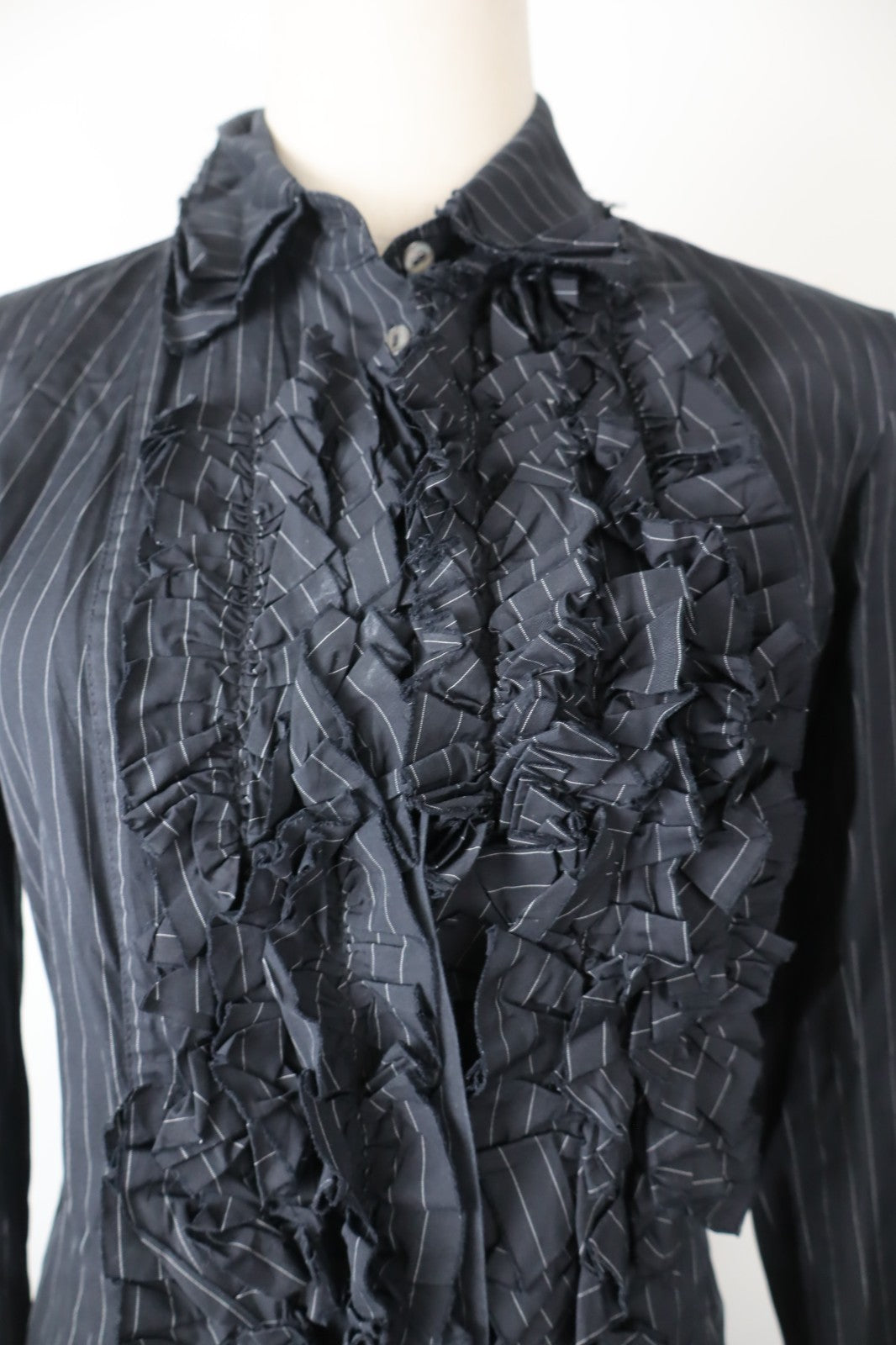 DONDUP CAMICIA  DONNA TG. 42 WOMAN SHIRT CASUAL VINTAGE COTONE VOLANT